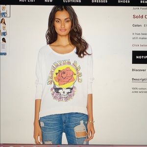 White long sleeve Grateful Dead T-shirt